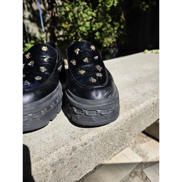 Karl Lagerfeld Paris Avah Studded Loafers Black Gold Men\'s Size 11 main image 4